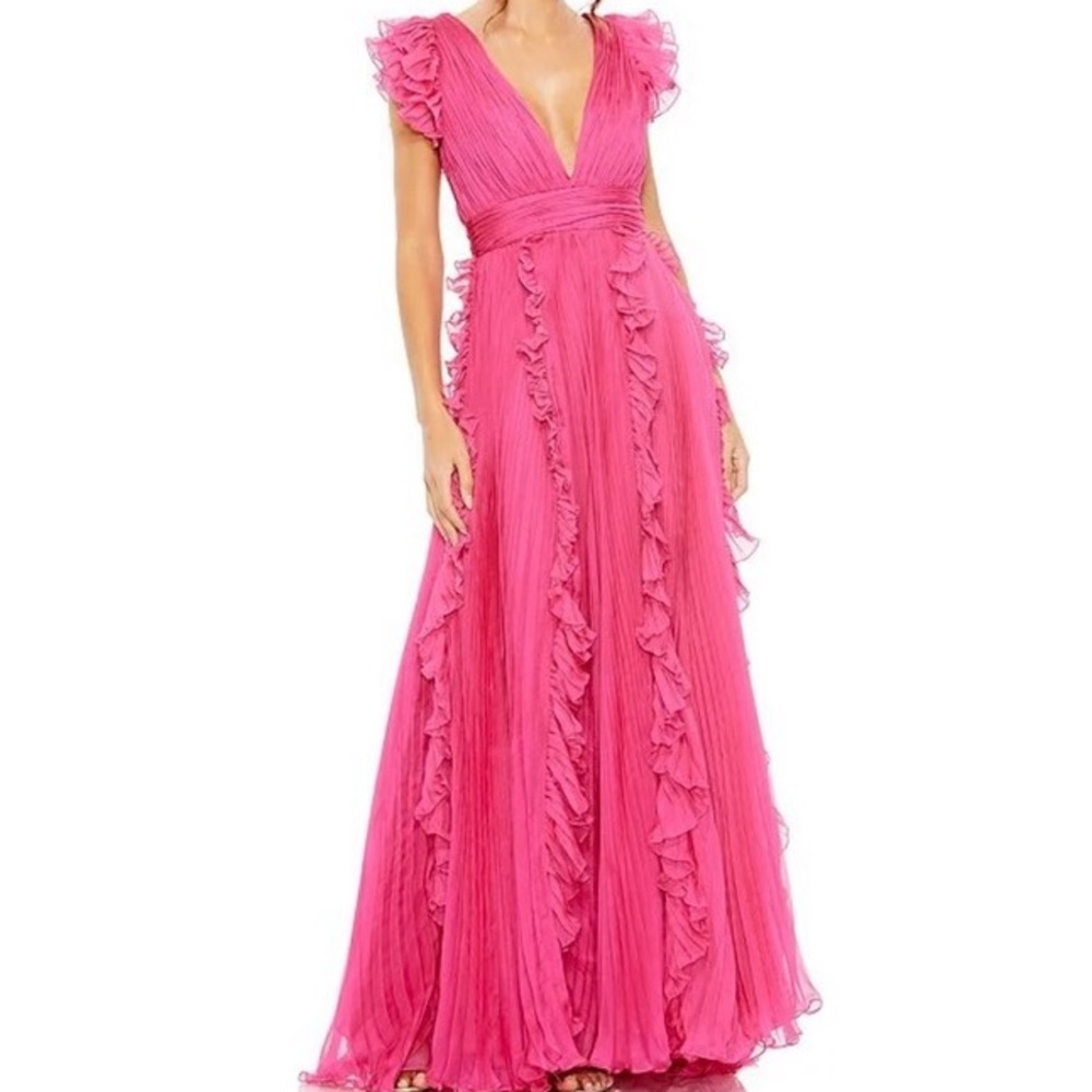 Mac Duggal Pink Long Dress
